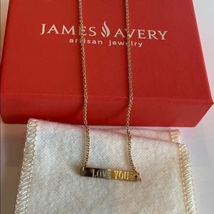 James Avery Custom ‘C’ ‘Love You’ Necklace